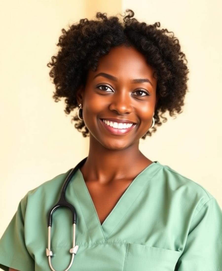 Portret van Amara Osei